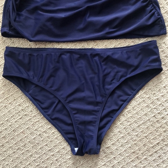 NWOT Blue Tankini Swimsuit - Picture 3 of 5